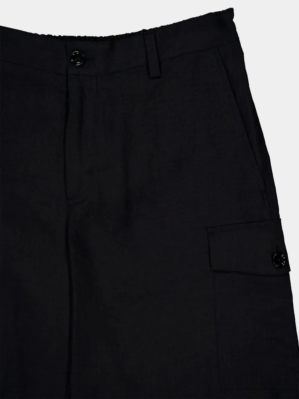 Linen Cargo Bermuda Shorts sold by Fashion Clinic product image thumbnail 3