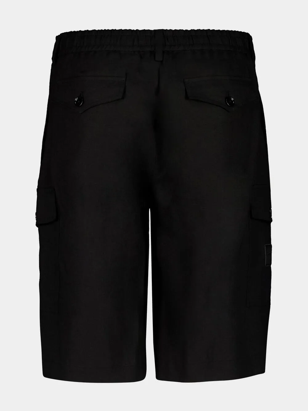 Linen Cargo Bermuda Shorts sold by Fashion Clinic product image thumbnail 2