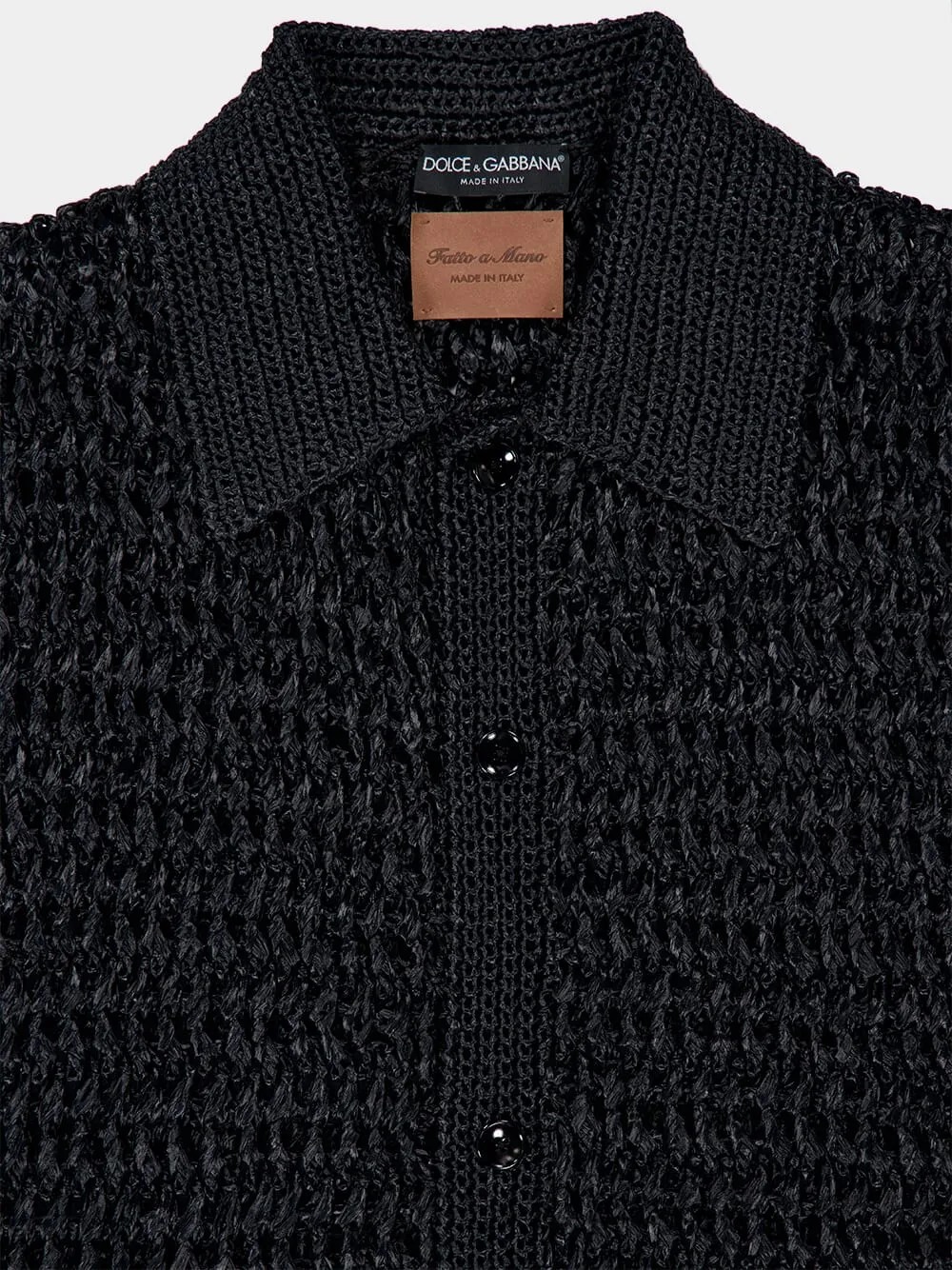 Viscose Raffia Crochet Shirt sold by Fashion Clinic product image thumbnail 3