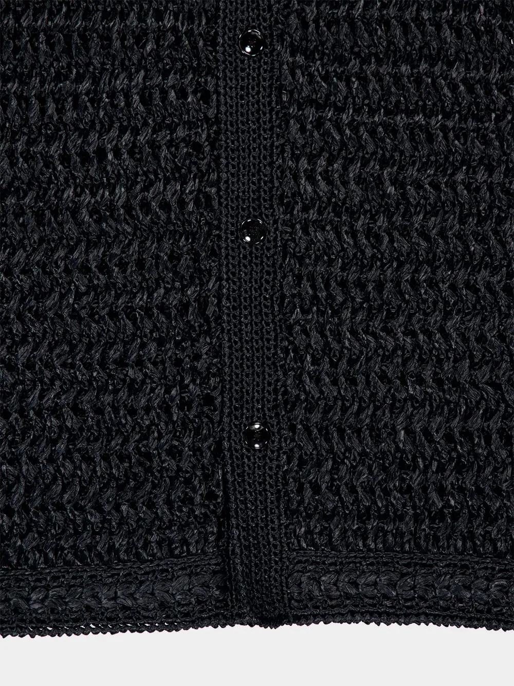 Viscose Raffia Crochet Shirt sold by Fashion Clinic product image thumbnail 5