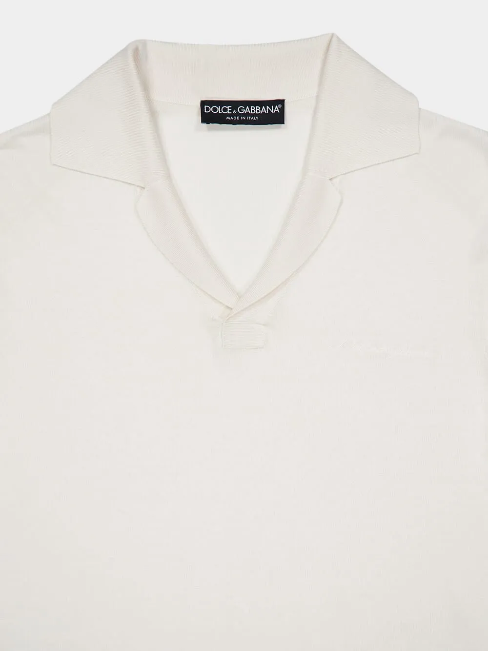 Black Silk Knit Polo Shirt sold by Fashion Clinic product image thumbnail 3