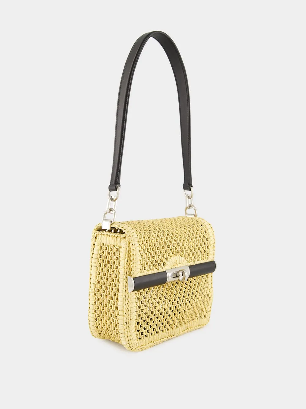 Marlene Woven Raffia Shoulder Bag sold by Fashion Clinic product image thumbnail 5