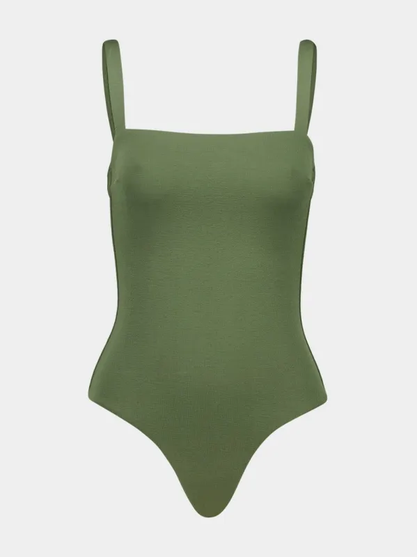 Safari Crinkle Square One-Piece sold by Fashion Clinic