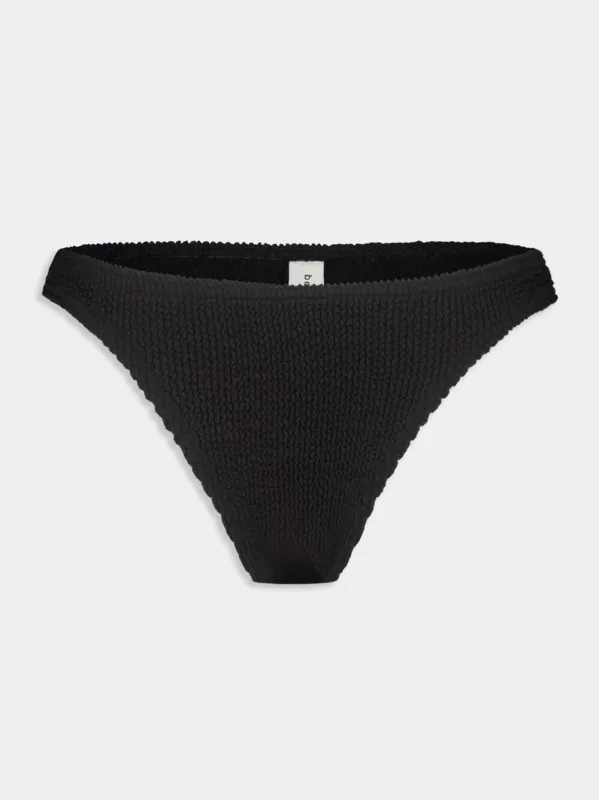 Textured Black Bikini Brief sold by Fashion Clinic