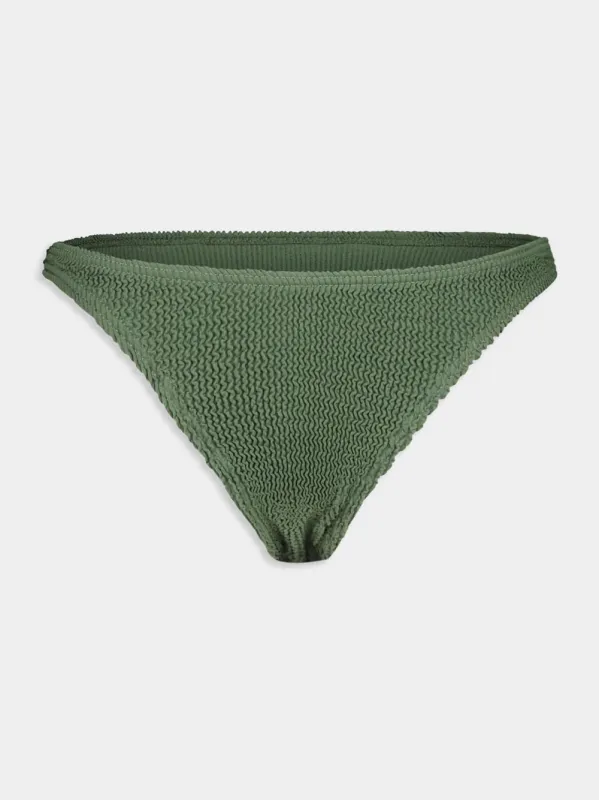 Textured Khaki Bikini Brief sold by Fashion Clinic