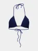 Navy Ingrid Beaded Triangle Top sold by Fashion Clinic