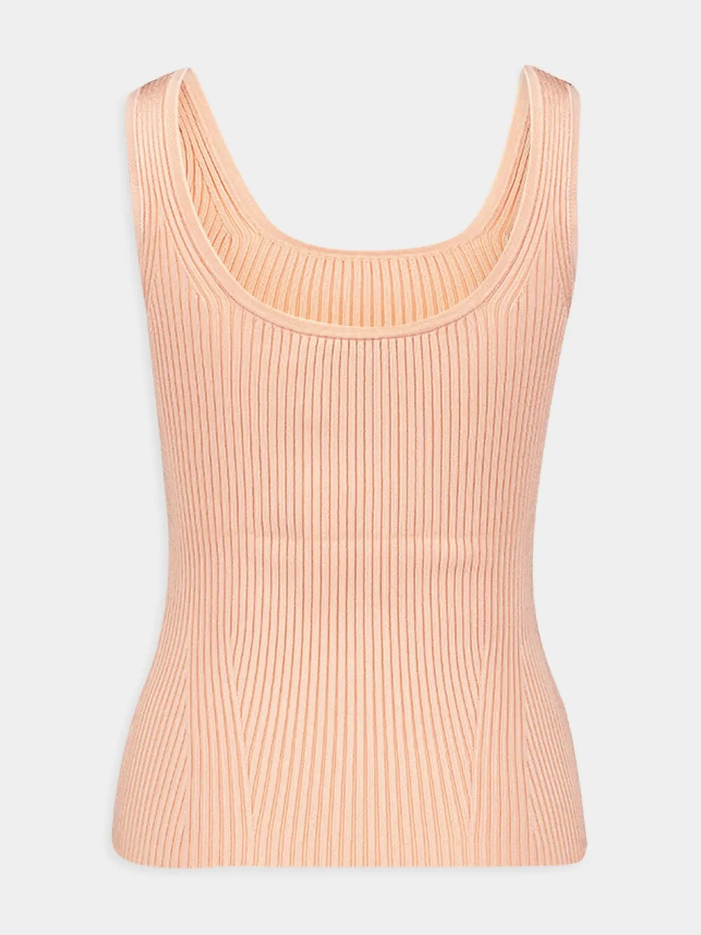 Scoop Neck Pink Tank Top sold by Fashion Clinic product image thumbnail 4