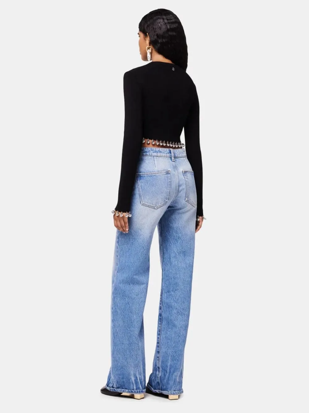 Black Beaded Wool Jumper sold by Fashion Clinic product image thumbnail 4