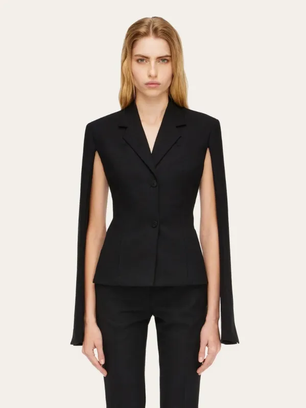 Cut-Out Wool Blazer sold by Fashion Clinic