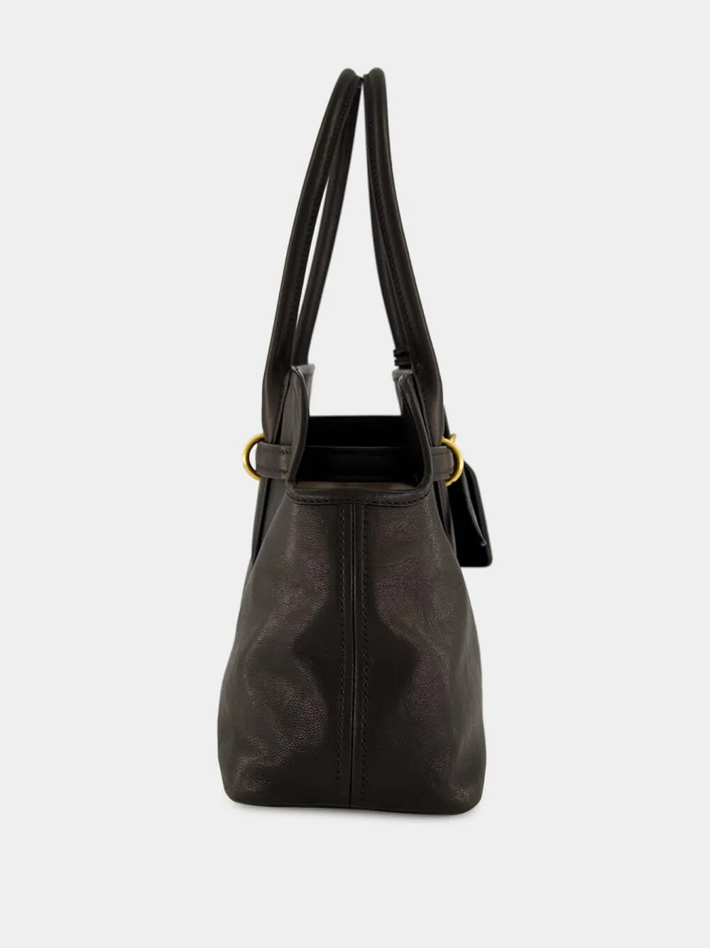 Black Aventure Large Nappa Leather Bag sold by Fashion Clinic product image thumbnail 5
