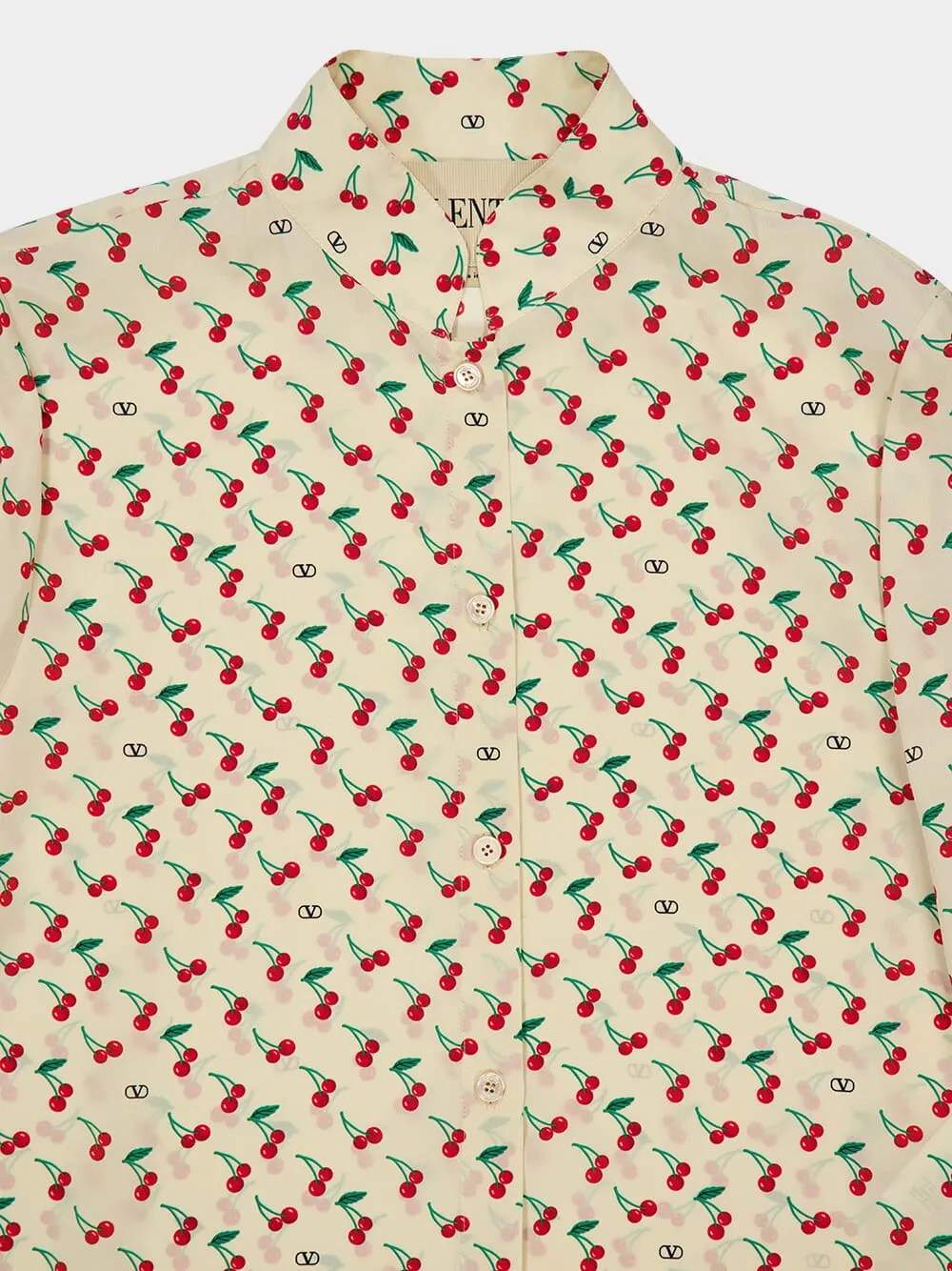 Birch Cherryfic Silk Crepe Shirt sold by Fashion Clinic product image thumbnail 5