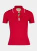 Paris Red Cotton Top with Cherry Detail sold by Fashion Clinic