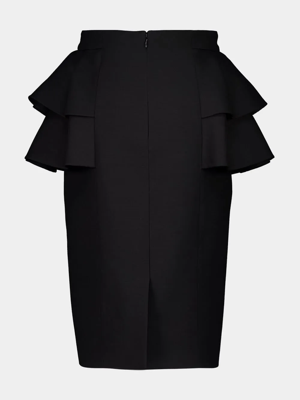 Black Crepe Couture Midi Skirt sold by Fashion Clinic product image thumbnail 3