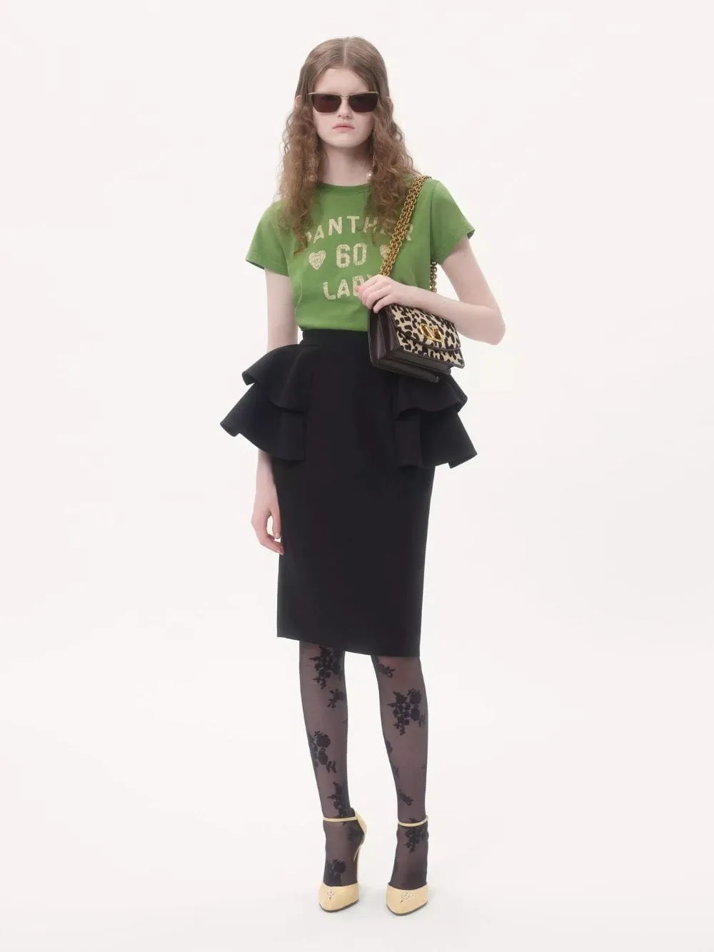 Black Crepe Couture Midi Skirt sold by Fashion Clinic product image thumbnail 2