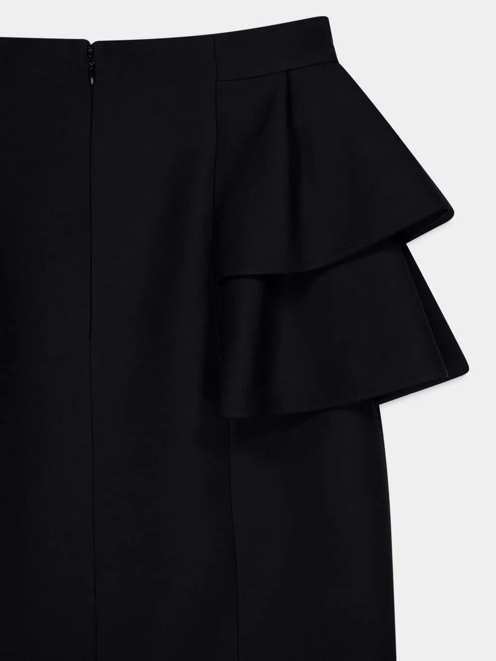 Black Crepe Couture Midi Skirt sold by Fashion Clinic product image thumbnail 5