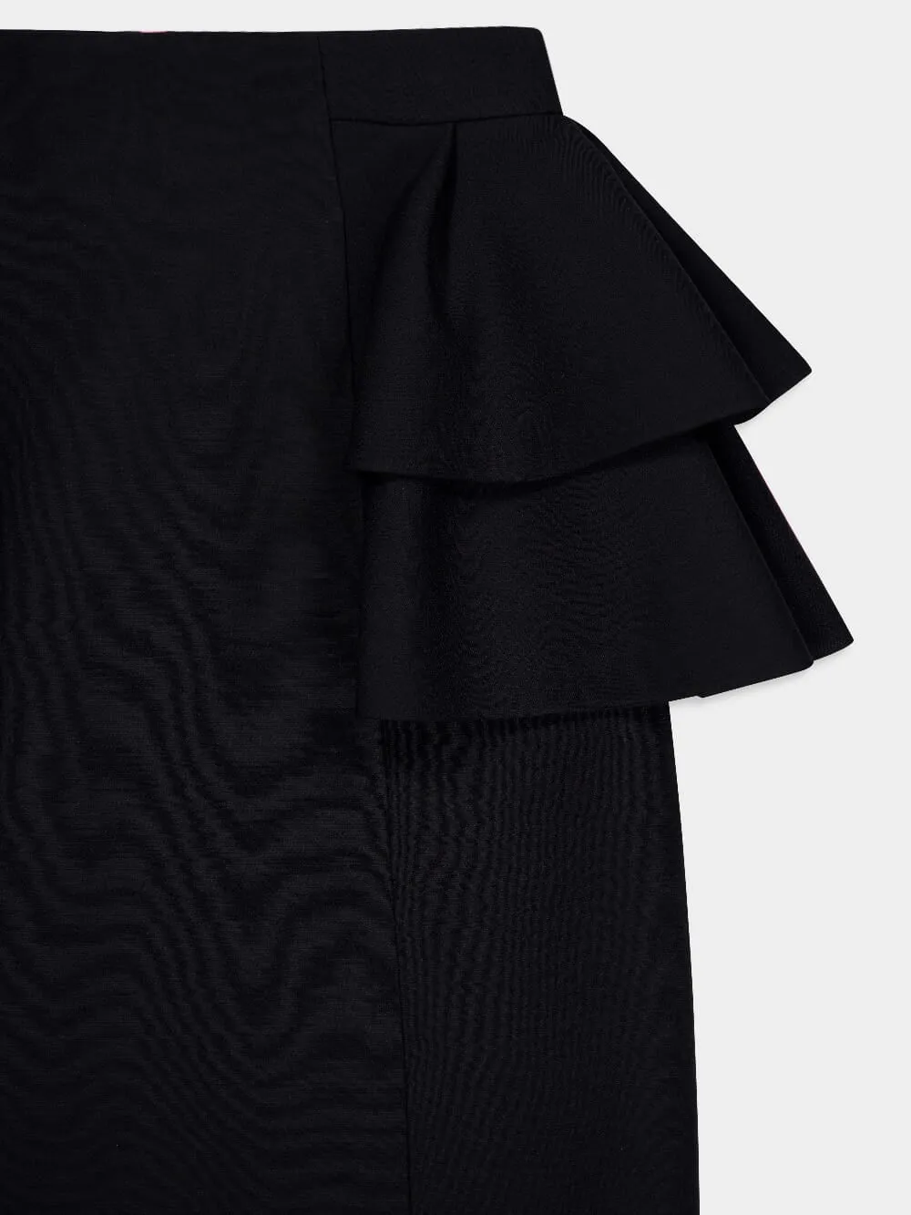 Black Crepe Couture Midi Skirt sold by Fashion Clinic product image thumbnail 4