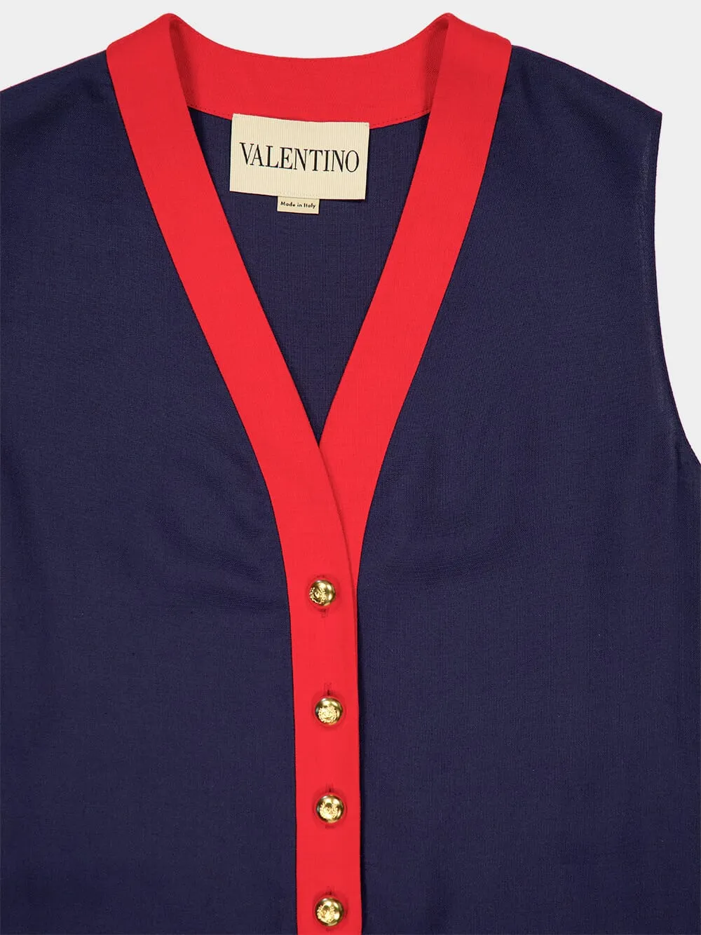 Indigo and Paris Red Viscose Linen Midi Dress sold by Fashion Clinic product image thumbnail 3