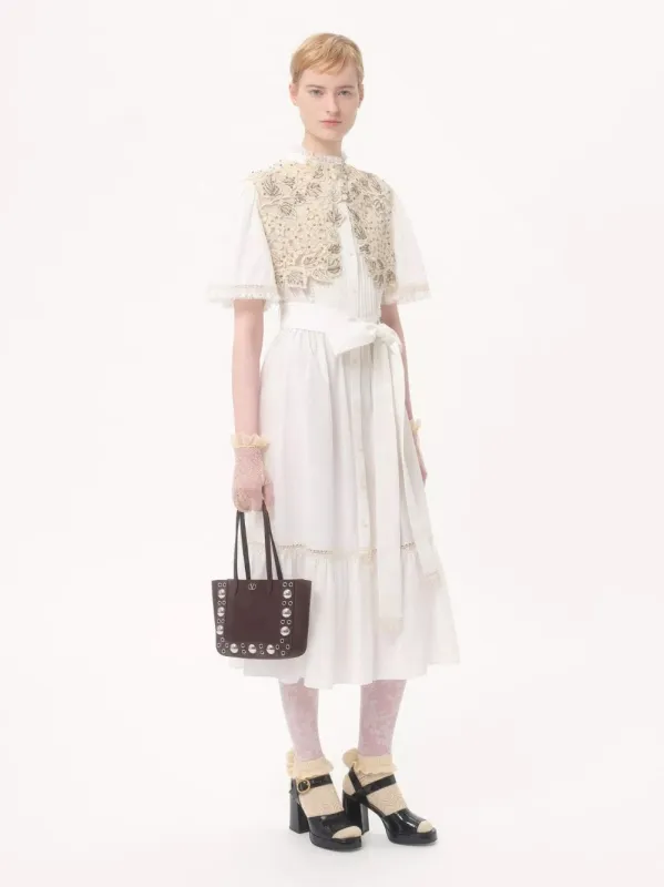 Brown NellcĂ´te Mini Suede Shopping Bag sold by Fashion Clinic