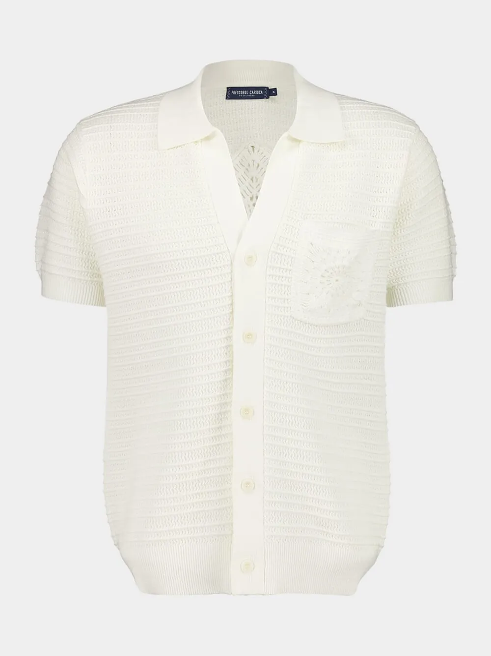 Ivory César Cotton Crochet Cardigan sold by Fashion Clinic