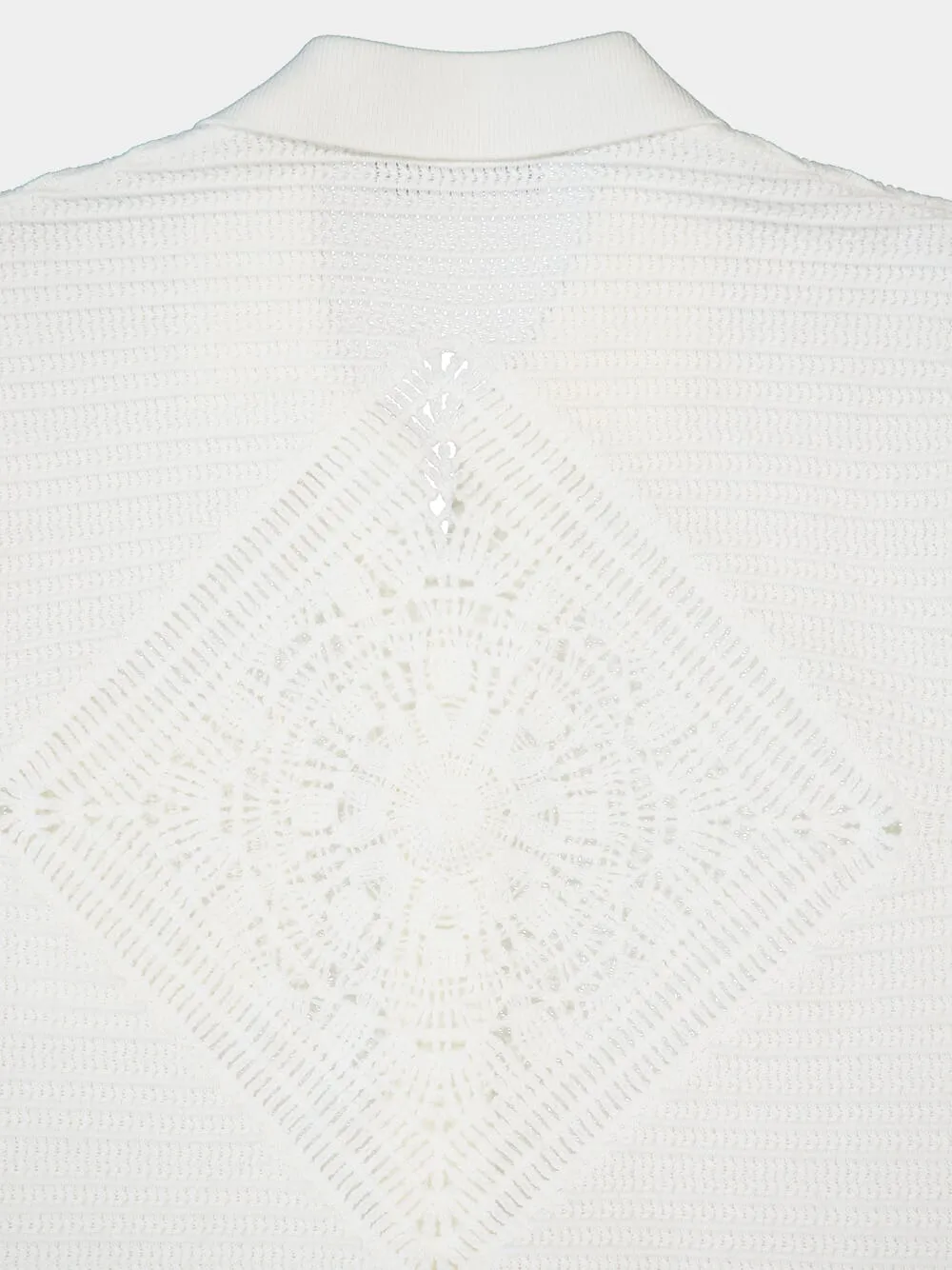 Ivory César Cotton Crochet Cardigan sold by Fashion Clinic product image thumbnail 4