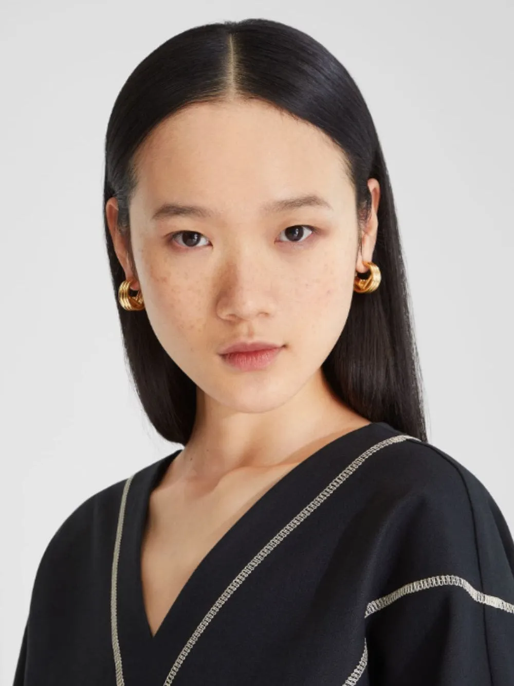 Gold F is Fendi Hoop Earrings sold by Fashion Clinic product image thumbnail 2