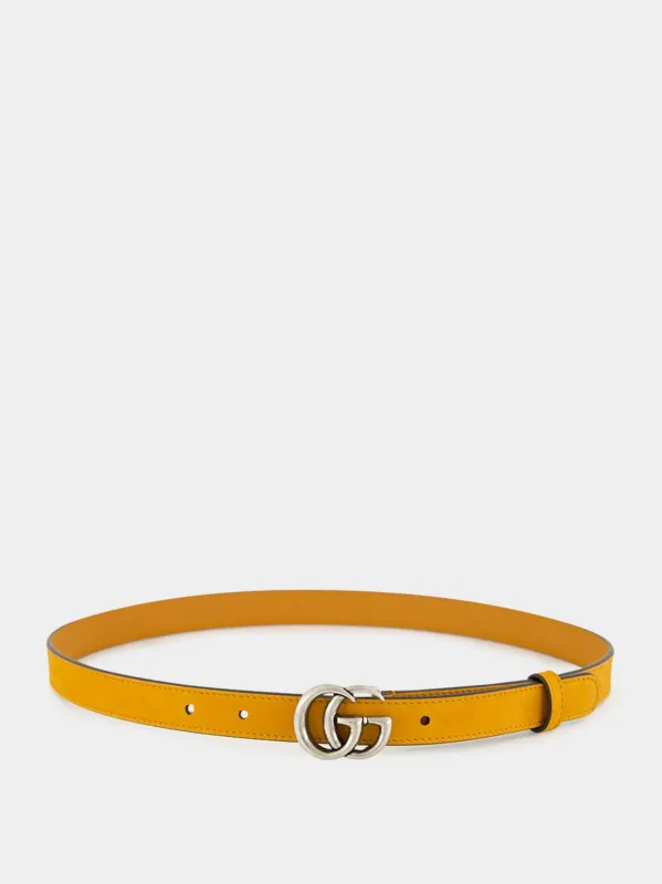 Blondie Cognac GG Marmont Leather Belt sold by Fashion Clinic