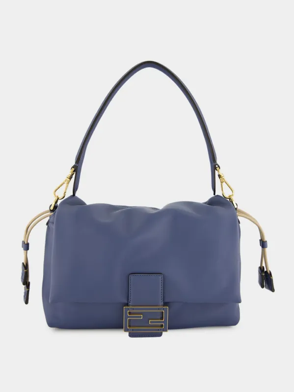 Blue Nappa Leather Mamma Baguette Bag sold by Fashion Clinic