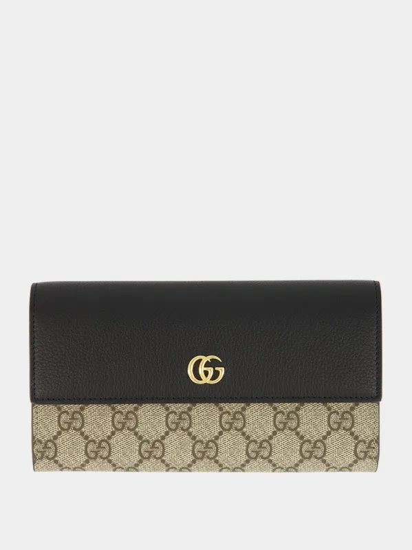 Black and Beige Ebony Petit Marmont Wallet sold by Fashion Clinic