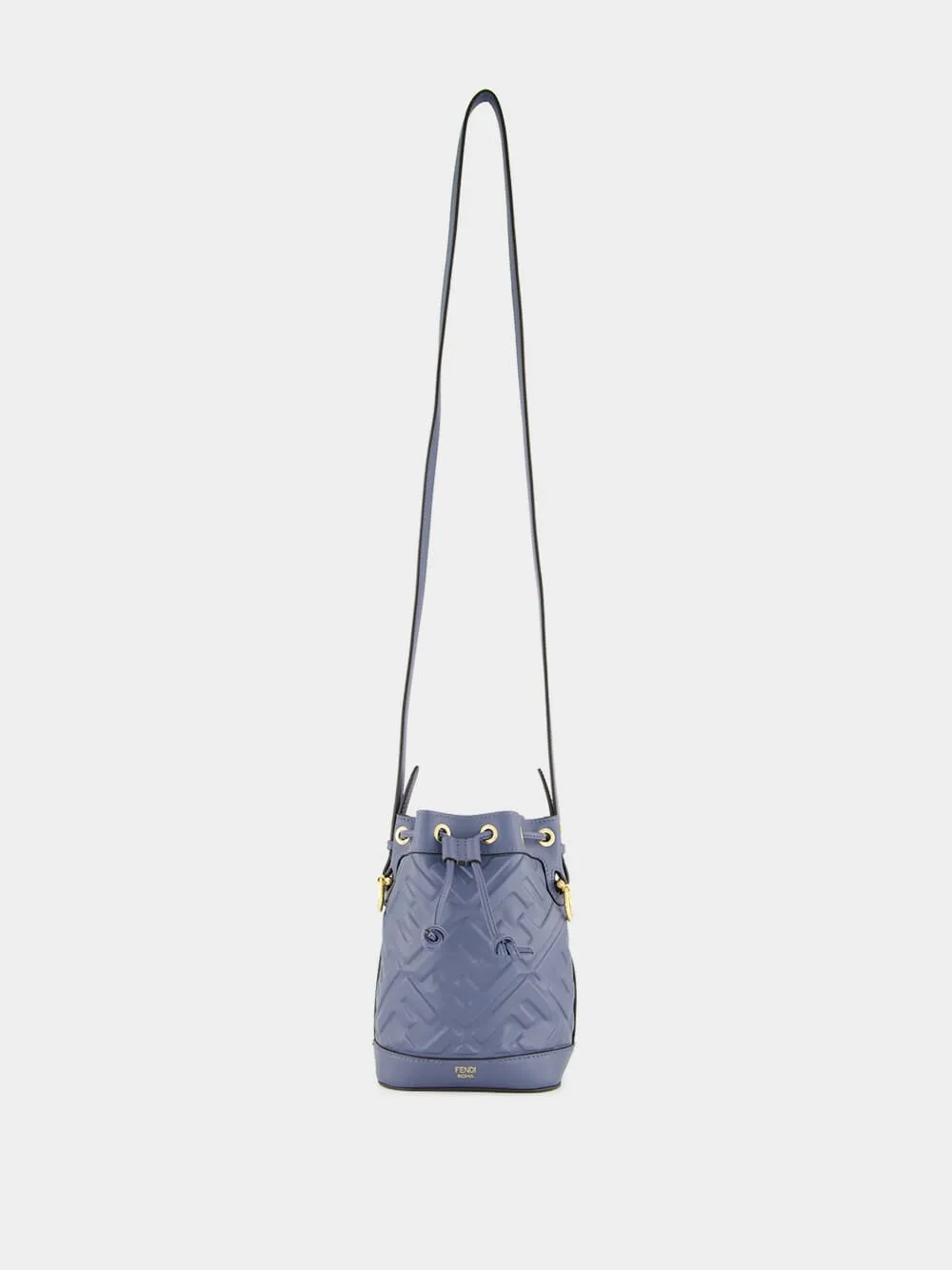 Blue Mon Trésor Mini Leather Bucket Bag sold by Fashion Clinic product image thumbnail 2