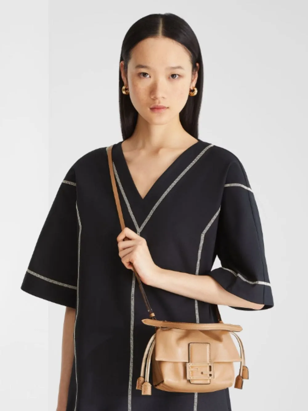 Cappuccino Mamma Baguette Mini Bag sold by Fashion Clinic product image thumbnail 2