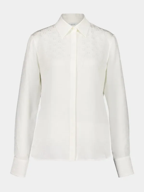 Mascarpone Monogram Silk Shirt sold by Fashion Clinic