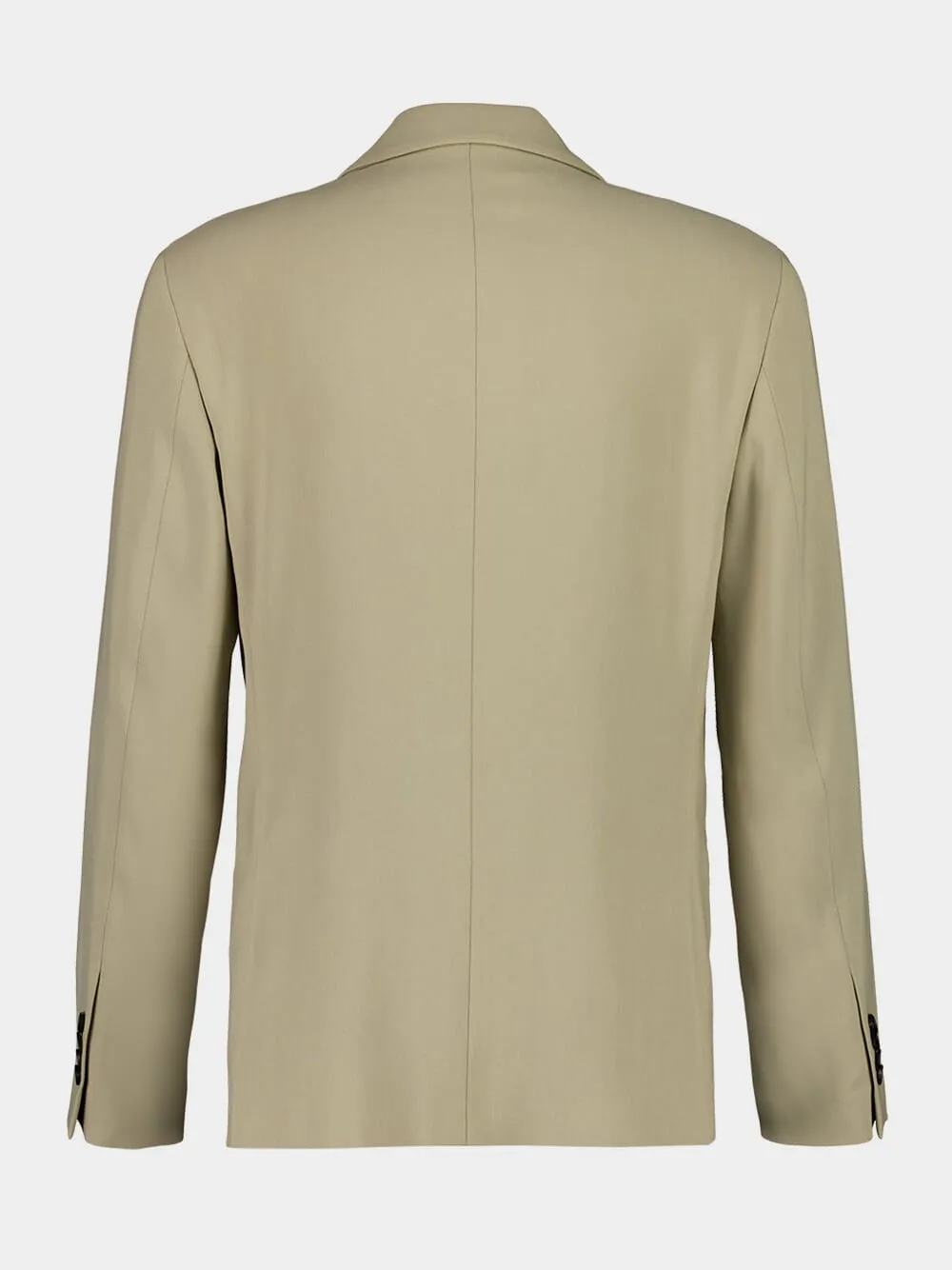 Sand Single-Breasted Silk-Blend Blazer sold by Fashion Clinic product image thumbnail 3