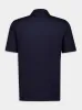 Navy Blue Cotton Polo with Zip Collar sold by Fashion Clinic