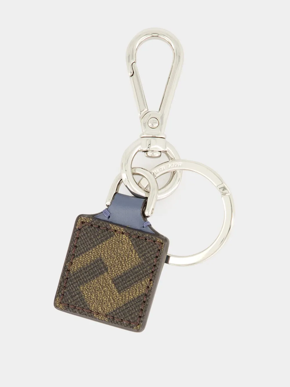 Blue FF Squared Leather Key Ring sold by Fashion Clinic product image thumbnail 3