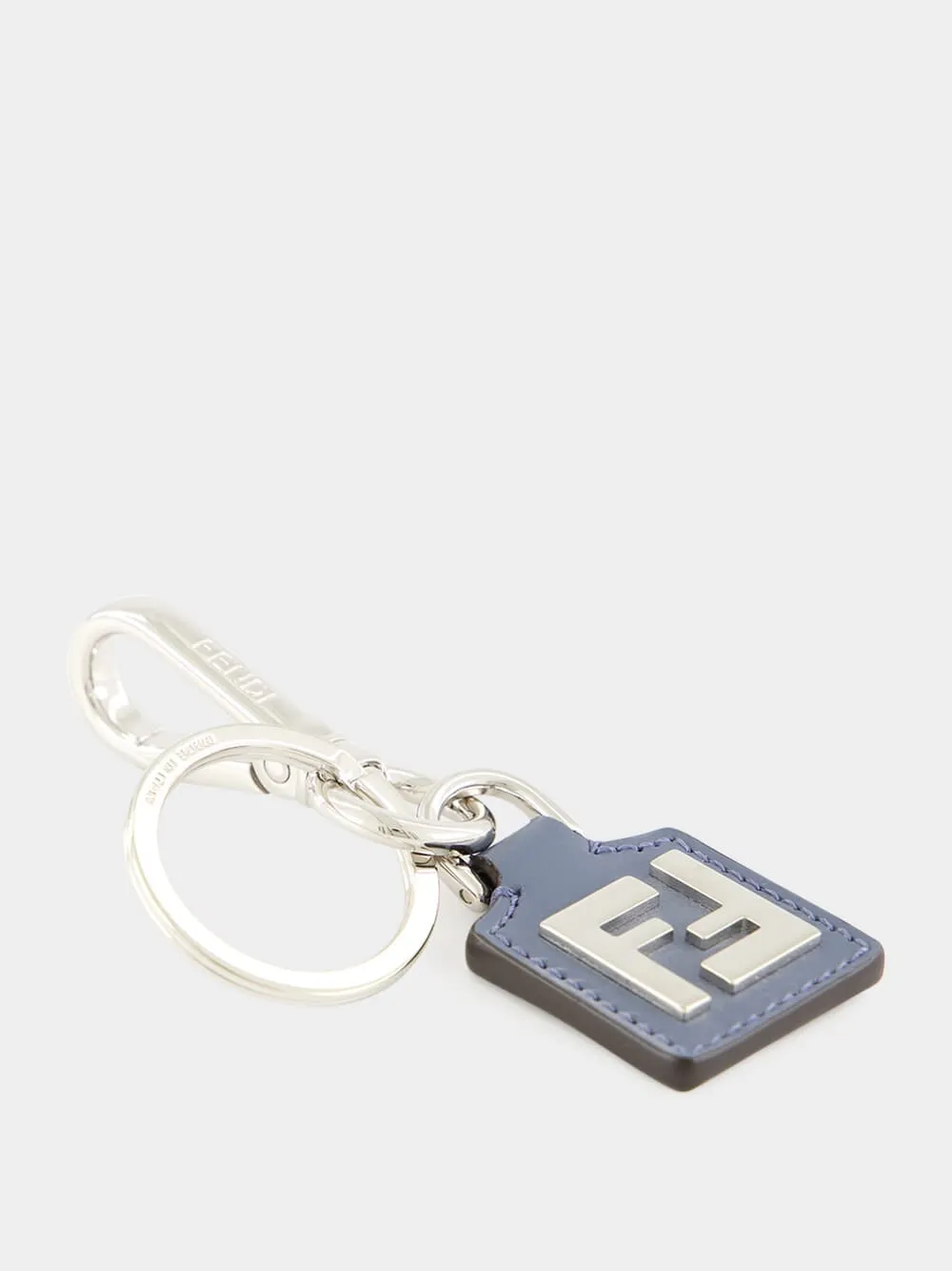 Blue FF Squared Leather Key Ring sold by Fashion Clinic product image thumbnail 4