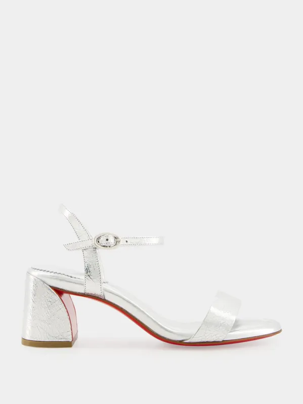 Silver Miss Jane 55 Iridescent Sandals sold by Fashion Clinic
