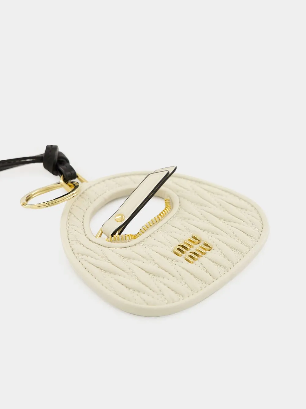 White Wander Leather Bag Charm sold by Fashion Clinic product image thumbnail 3