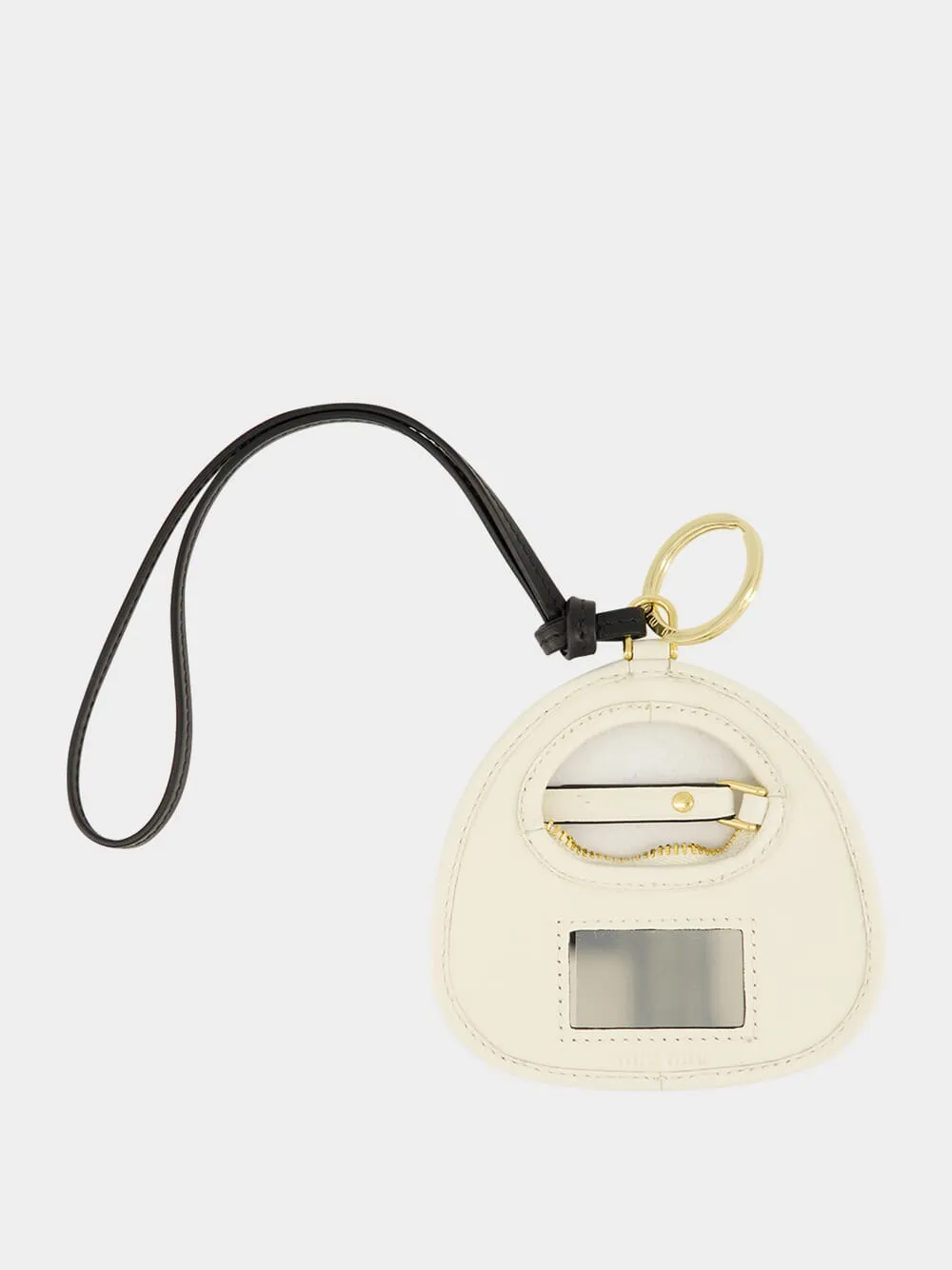 White Wander Leather Bag Charm sold by Fashion Clinic product image thumbnail 2