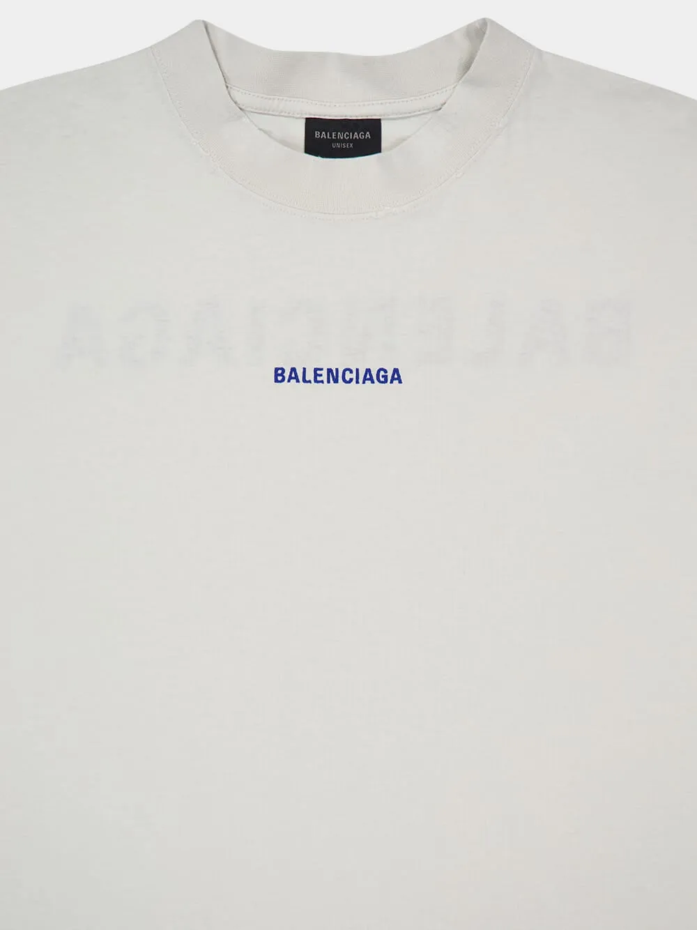 Dirty White and Blue Back T-Shirt sold by Fashion Clinic product image thumbnail 3