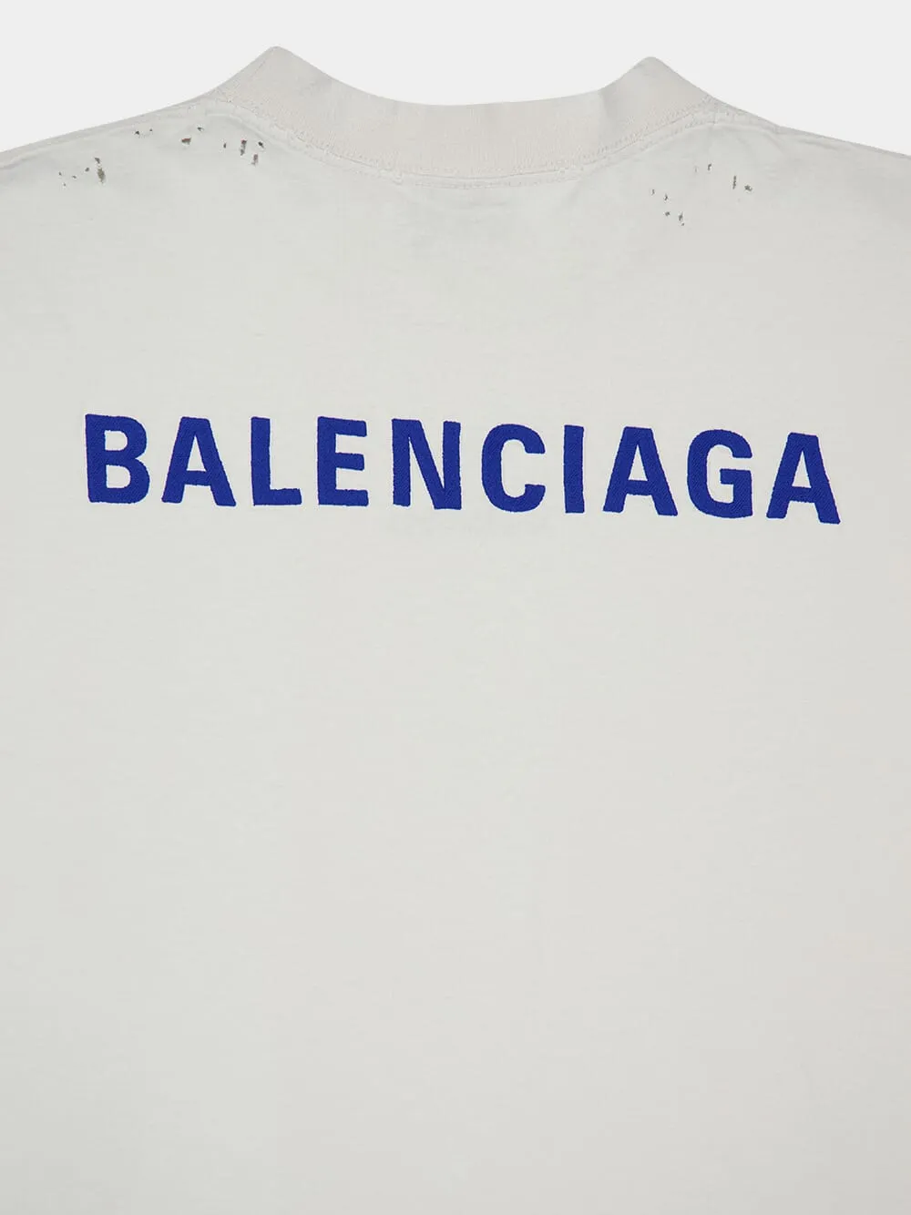 Dirty White and Blue Back T-Shirt sold by Fashion Clinic product image thumbnail 4