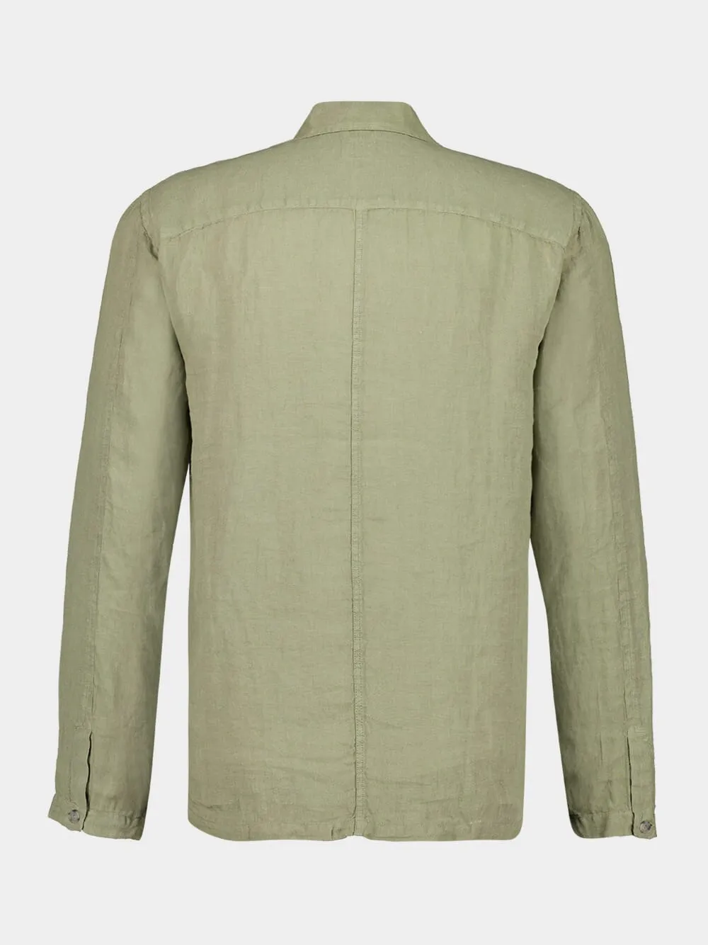 Cactus Green Linen Shirt with Pockets sold by Fashion Clinic product image thumbnail 2