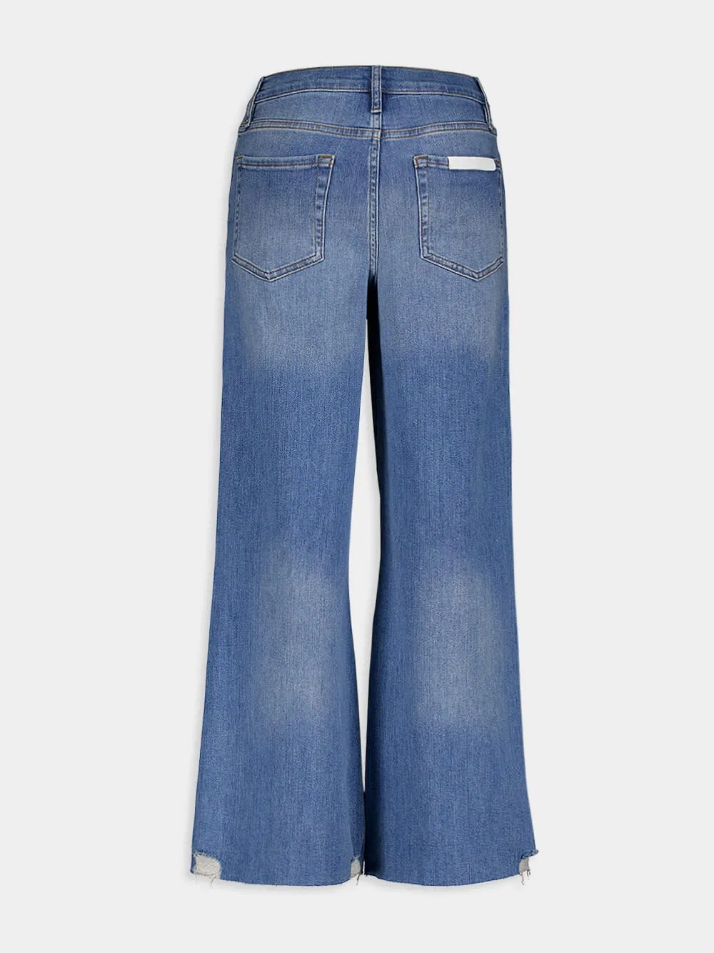 Le Palazzo Cropped Denim Trousers sold by Fashion Clinic product image thumbnail 2