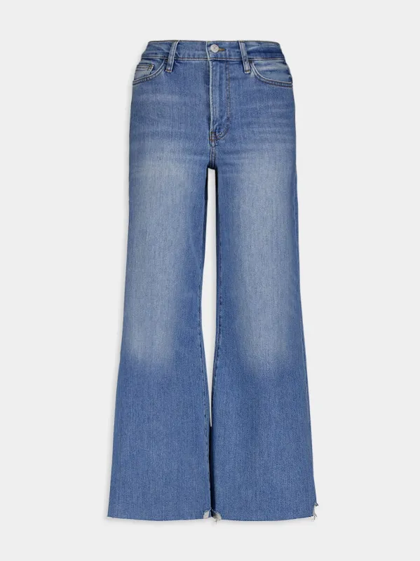 Le Palazzo Cropped Denim Trousers sold by Fashion Clinic