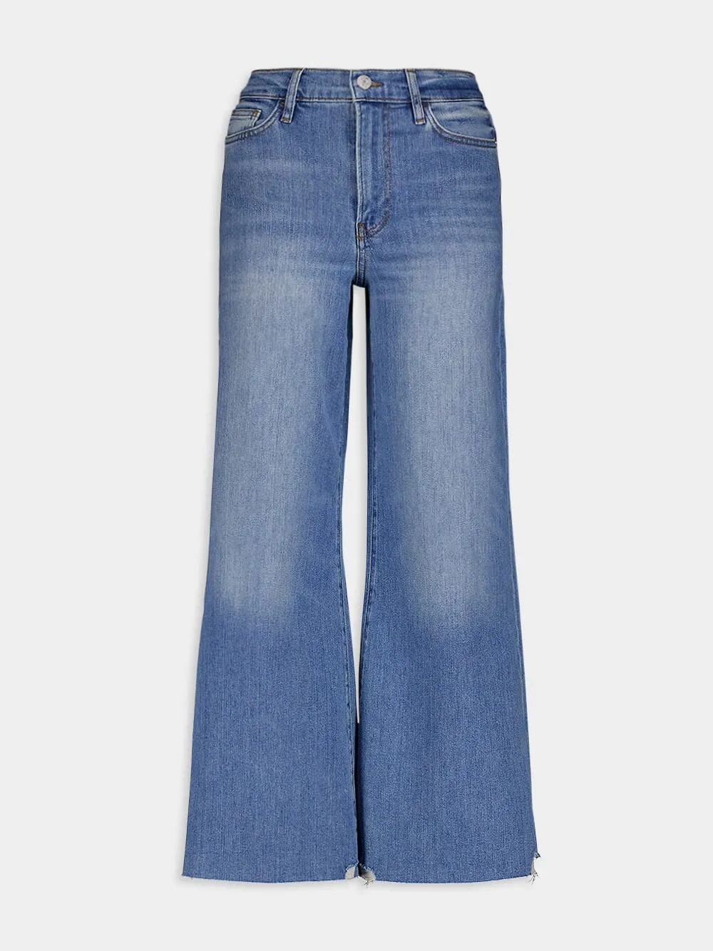 Le Palazzo Cropped Denim Trousers sold by Fashion Clinic