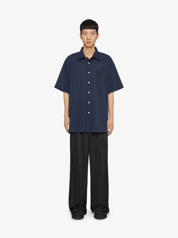 Cotton Voile Blue Shirt With Stripes sold by Fashion Clinic