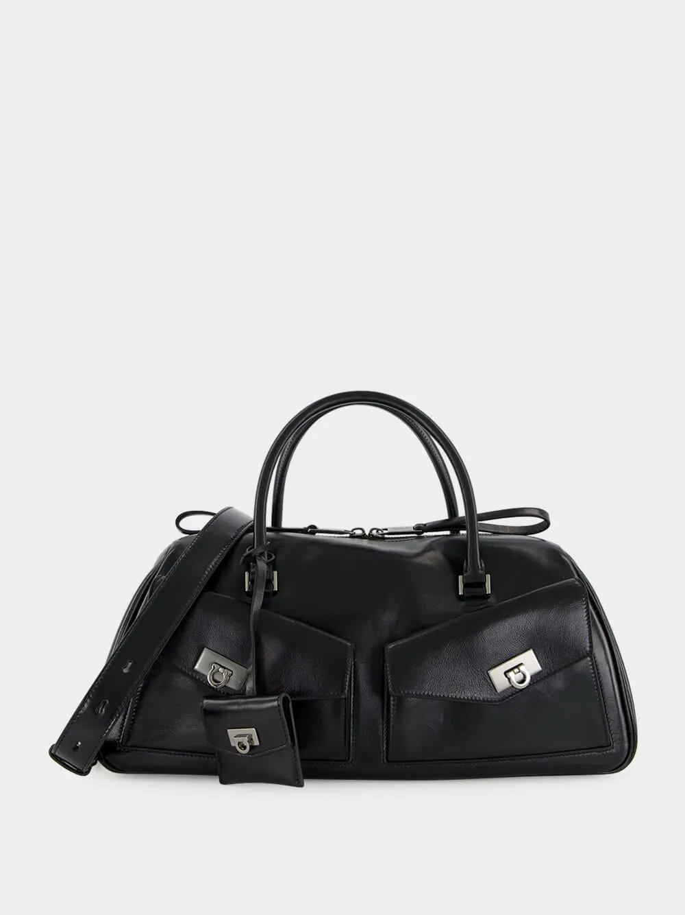 Black Harley Leather Top Handle Bag sold by Fashion Clinic