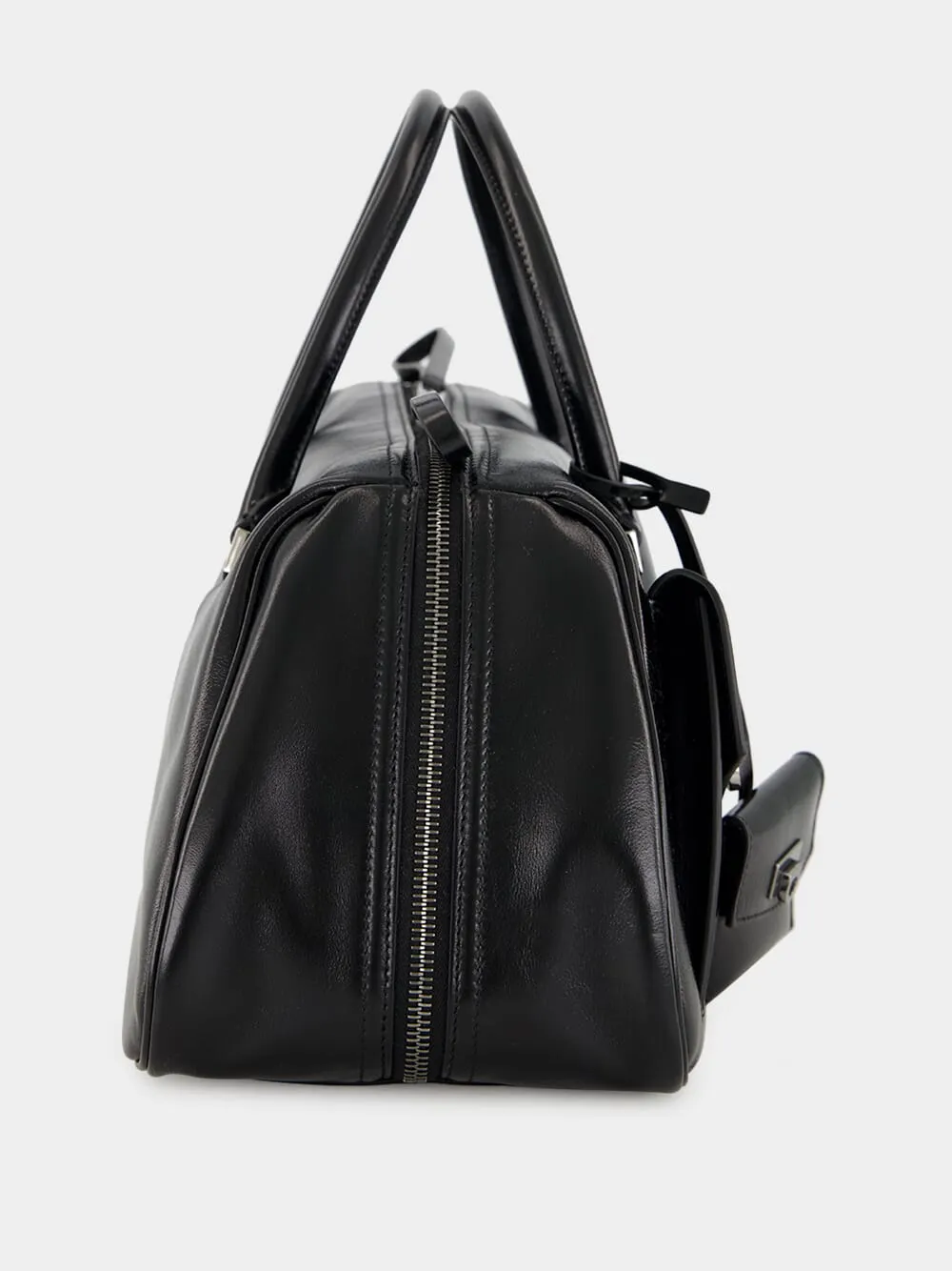 Black Harley Leather Top Handle Bag sold by Fashion Clinic product image thumbnail 4