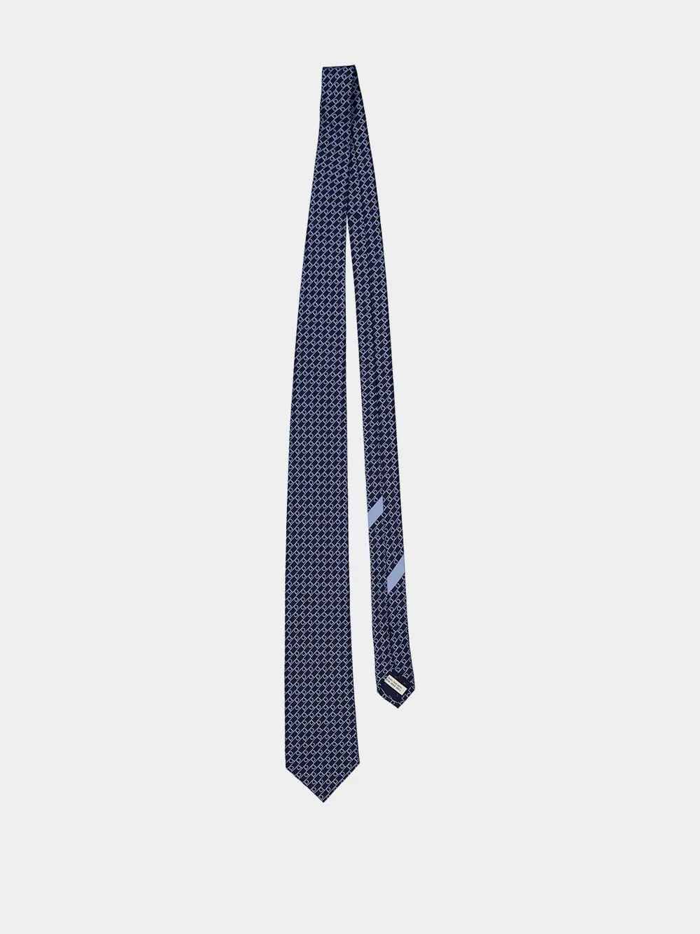 Dark Blue Volt Silk Tie sold by Fashion Clinic product image thumbnail 2