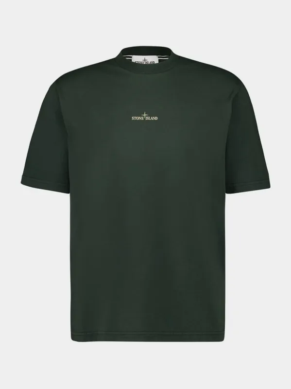 Juniper Green Industrial Logo Cotton T-Shirt sold by Fashion Clinic