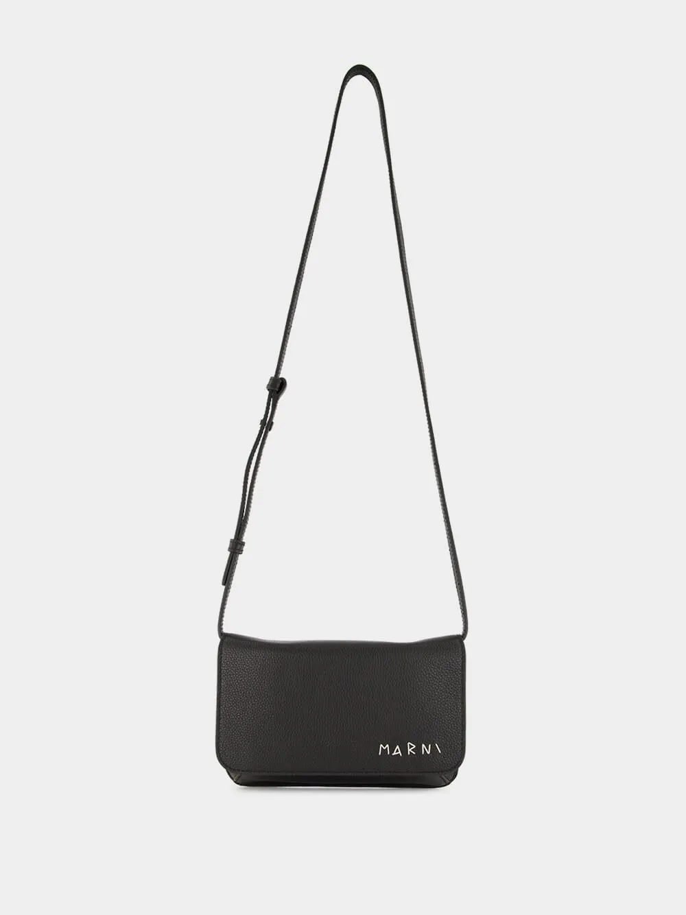 Black Crossbody Bag with Logo Print sold by Fashion Clinic product image thumbnail 2